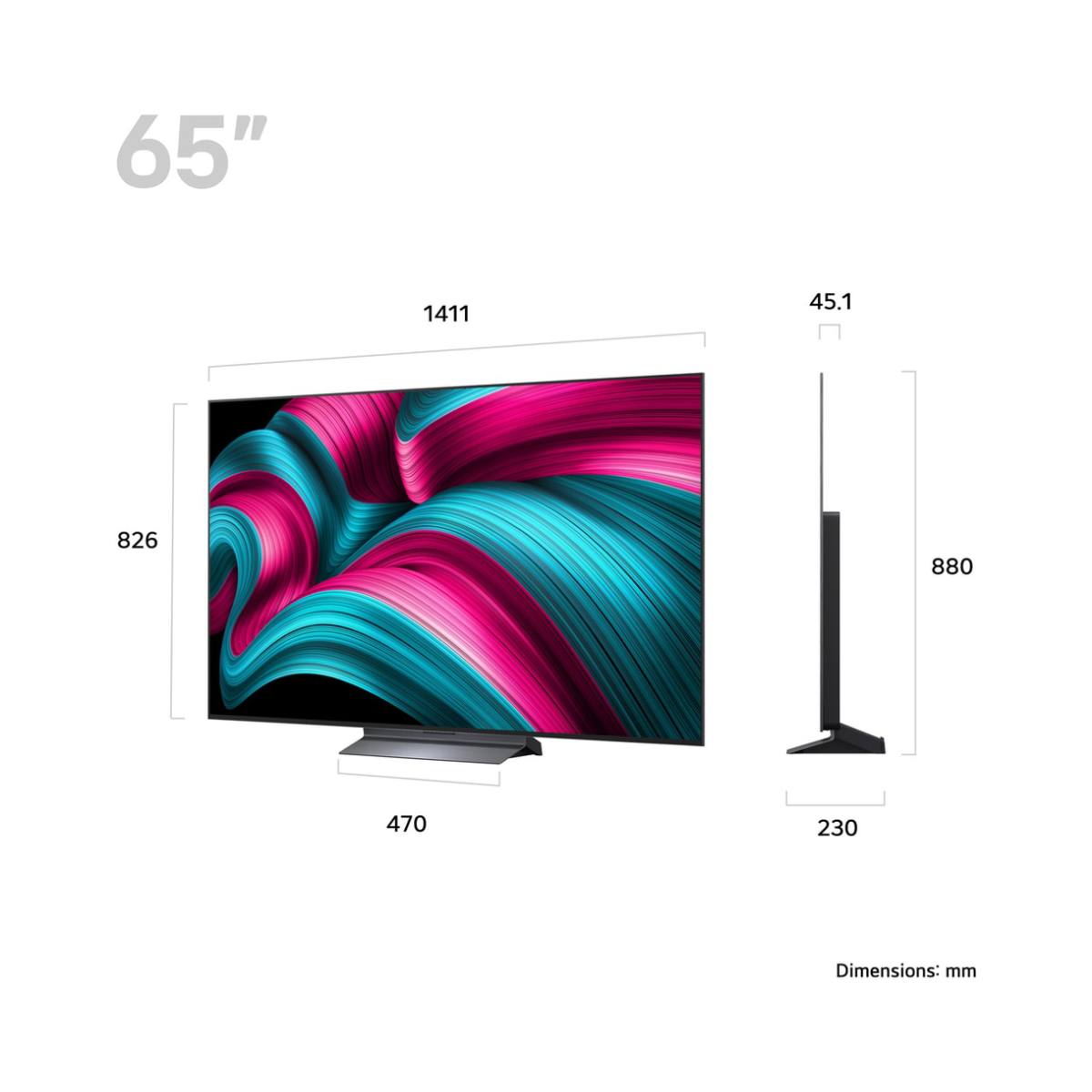LG OLED65C55LA OLED Evo AI C5 4K Smart Τηλεόραση, 65 | Lg| Image 2