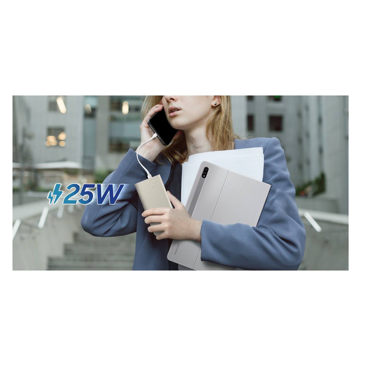 SAMSUNG EB-P3400XUEGEU Φορητή Μπαταρία / Power Bank 10.000 mAh, Μπεζ | Samsung| Image 3
