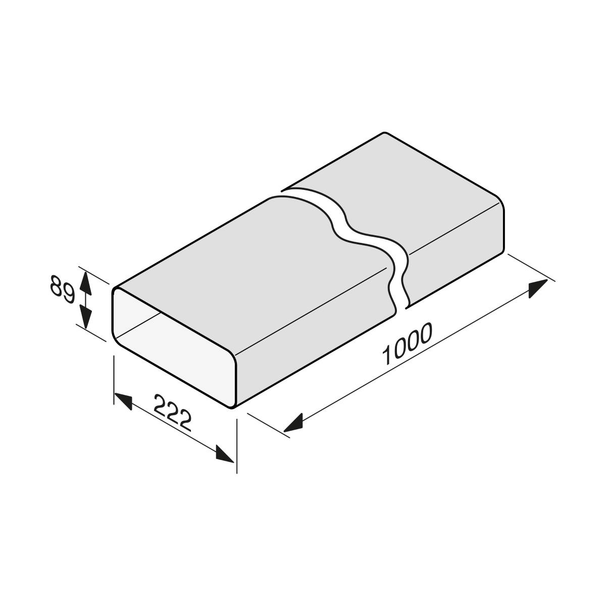 MIELE DFK-R1000 Σωλήνα Σύνδεσης Εξαγωγής για Απορροφητήρες, 1 m | Miele| Image 2