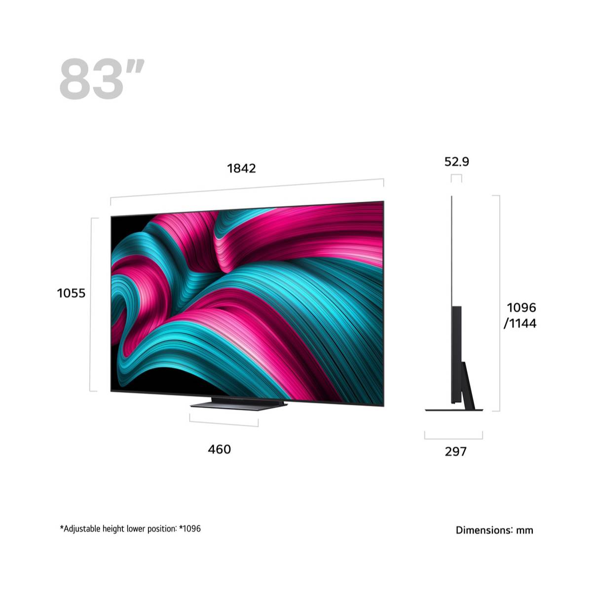 LG OLED83C54LA OLED Evo AI C5 4K Smart Τηλεόραση, 83 | Lg| Image 3