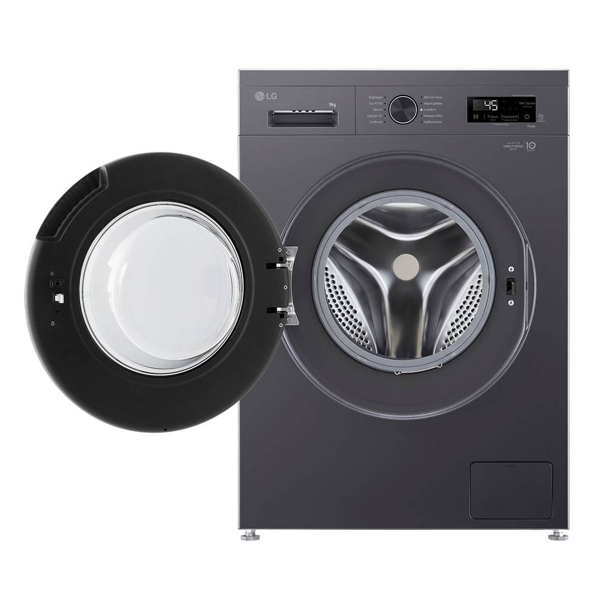 LG F4X1009NMB Πλυντήριο Ρούχων με WiFi 9 Kg, Μαύρο | Lg| Image 2