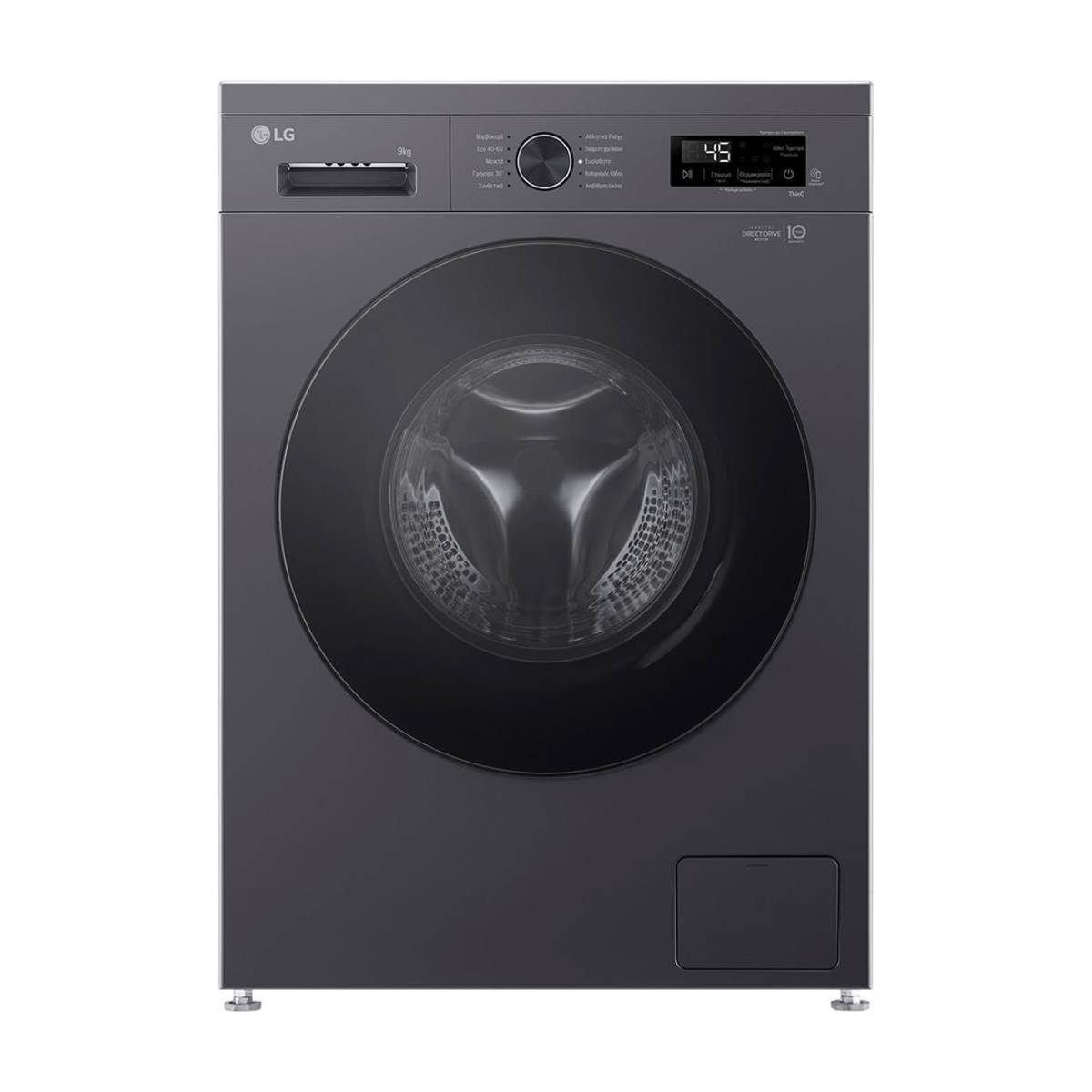 LG F4X1009NMB Πλυντήριο Ρούχων με WiFi 9 Kg, Μαύρο | Lg| Image 1