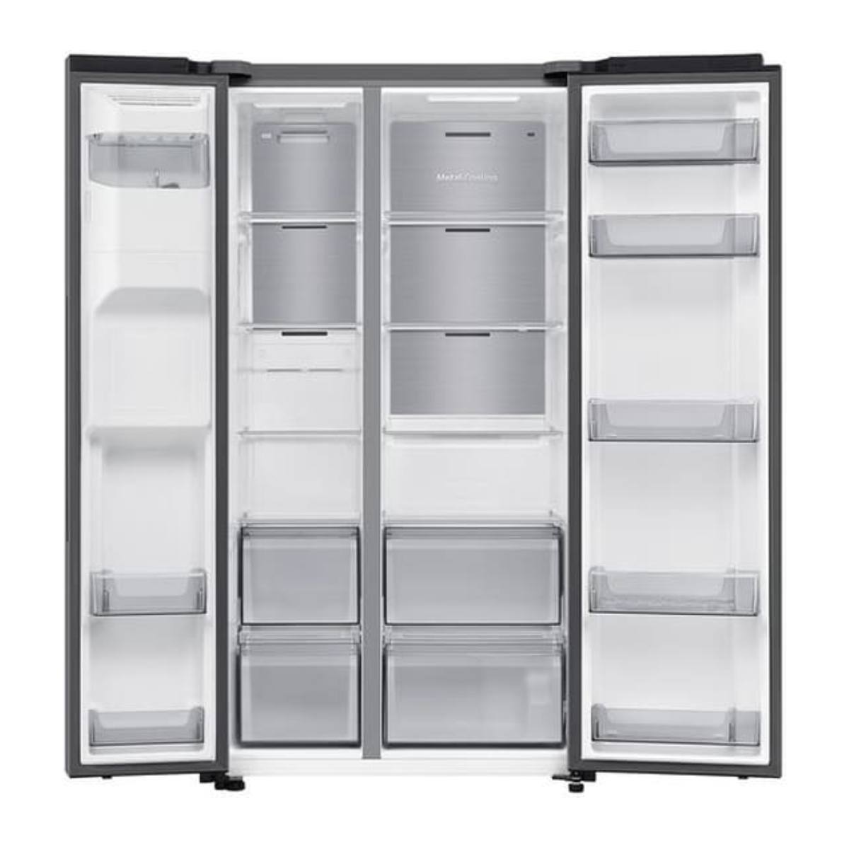 SAMSUNG RS70F64KETEF Ψυγείο Ντουλάπα με Απευθείας Σύνδεση Νερού, Ασημί Inox  | Samsung| Image 2