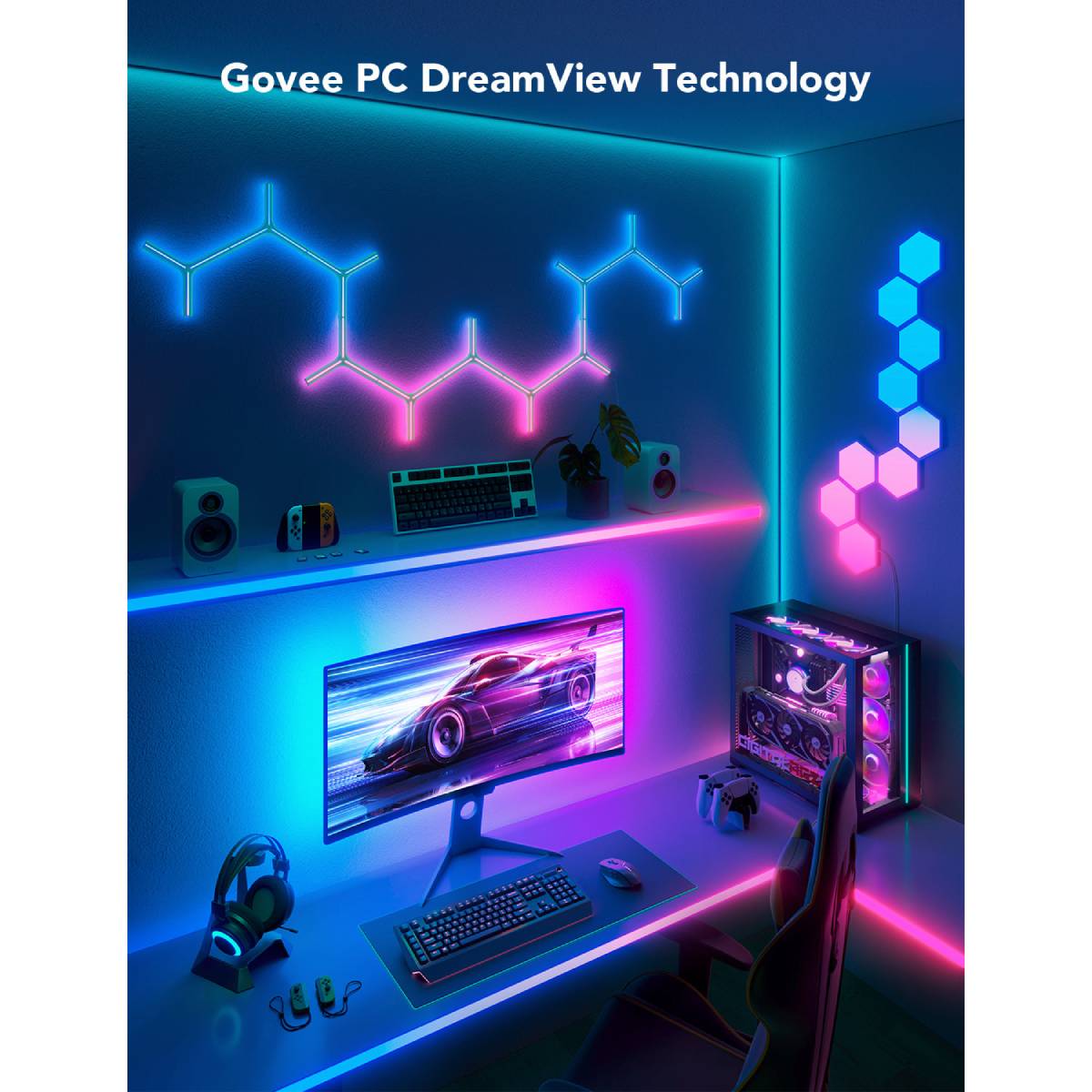 GOVEE H6609 Gaming G1 Ταινία Φωτισμού Για Οθόνες, 27"- 34" | Govee| Image 6