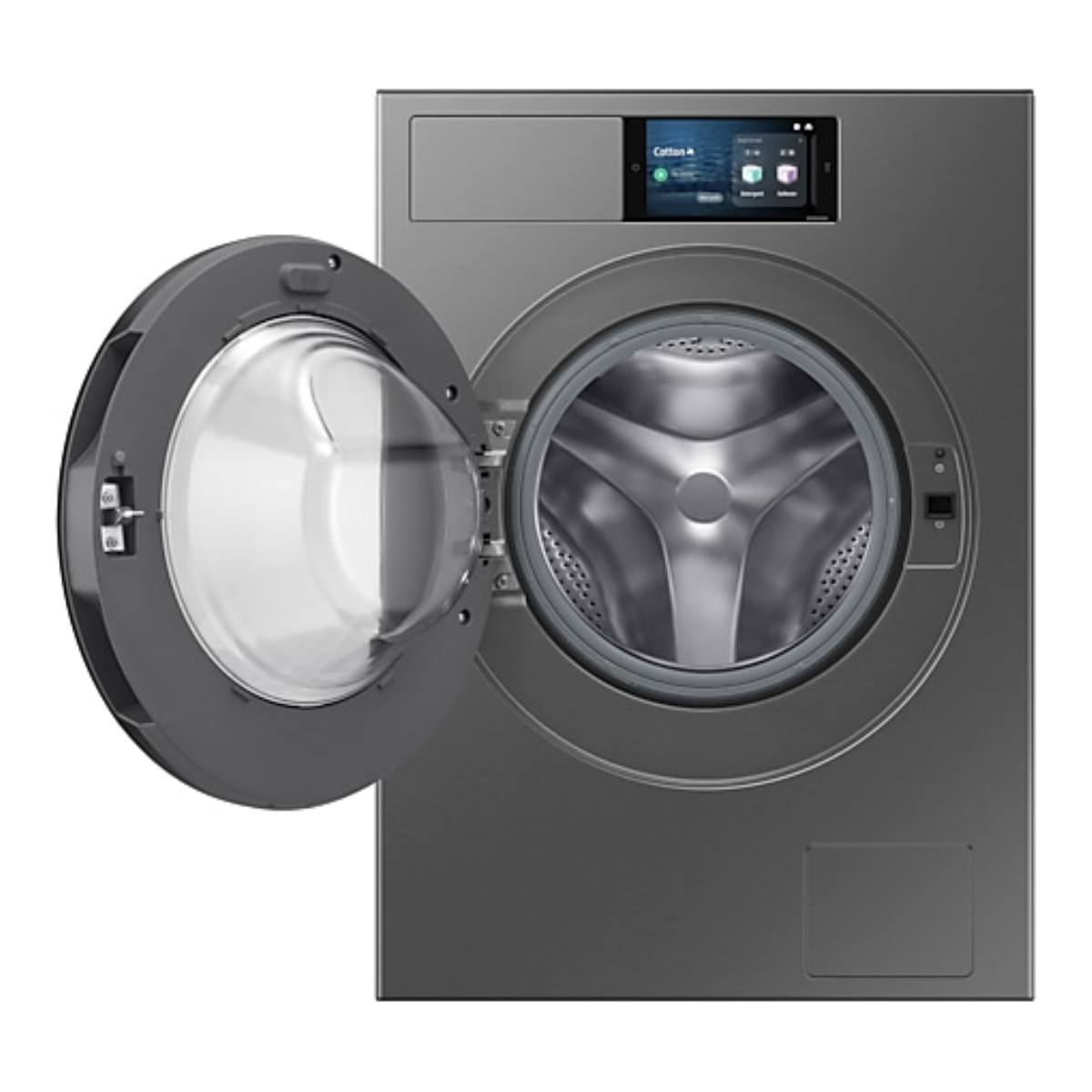 SAMSUNG WF90F09C4SU4 Πλυντήριο Ρούχων με Ατμό 9 kg, Inox Ασημί/Μαύρο | Samsung| Image 3