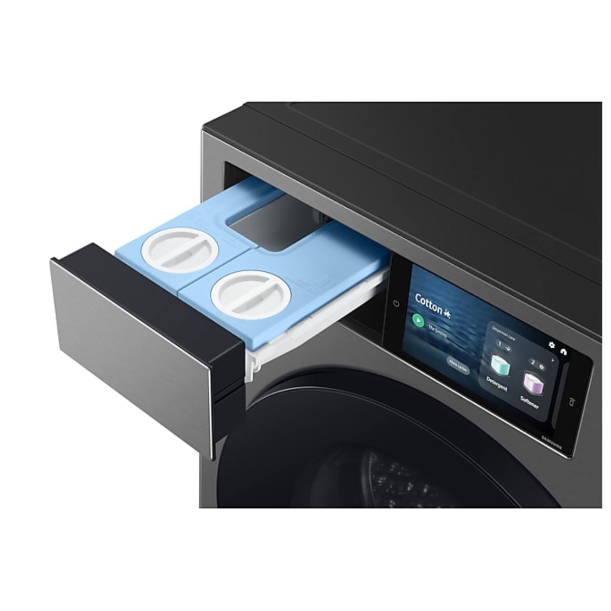 SAMSUNG WF90F09C4SU4 Πλυντήριο Ρούχων με Ατμό 9 kg, Inox Ασημί/Μαύρο | Samsung| Image 5