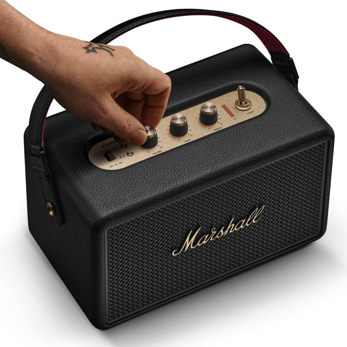 MARSHALL 1007443 Kilburn III Bluetooth Ηχείο, Μαύρο με Μπρούτζινες Λεπτομέρειες  | Marshall| Image 3