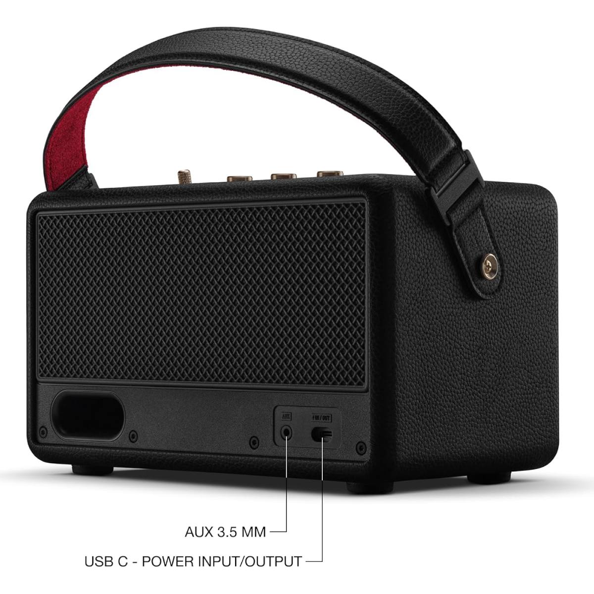 MARSHALL 1007443 Kilburn III Bluetooth Ηχείο, Μαύρο με Μπρούτζινες Λεπτομέρειες  | Marshall| Image 4