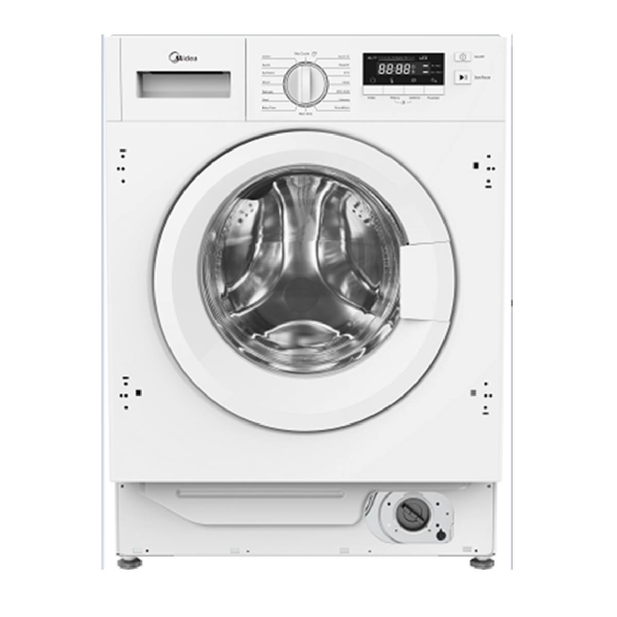 MIDEA MFG06W80B/W  Εντοιχιζόμενο Πλυντήριο Ρούχων 8kg, Άσπρο | Midea| Image 1