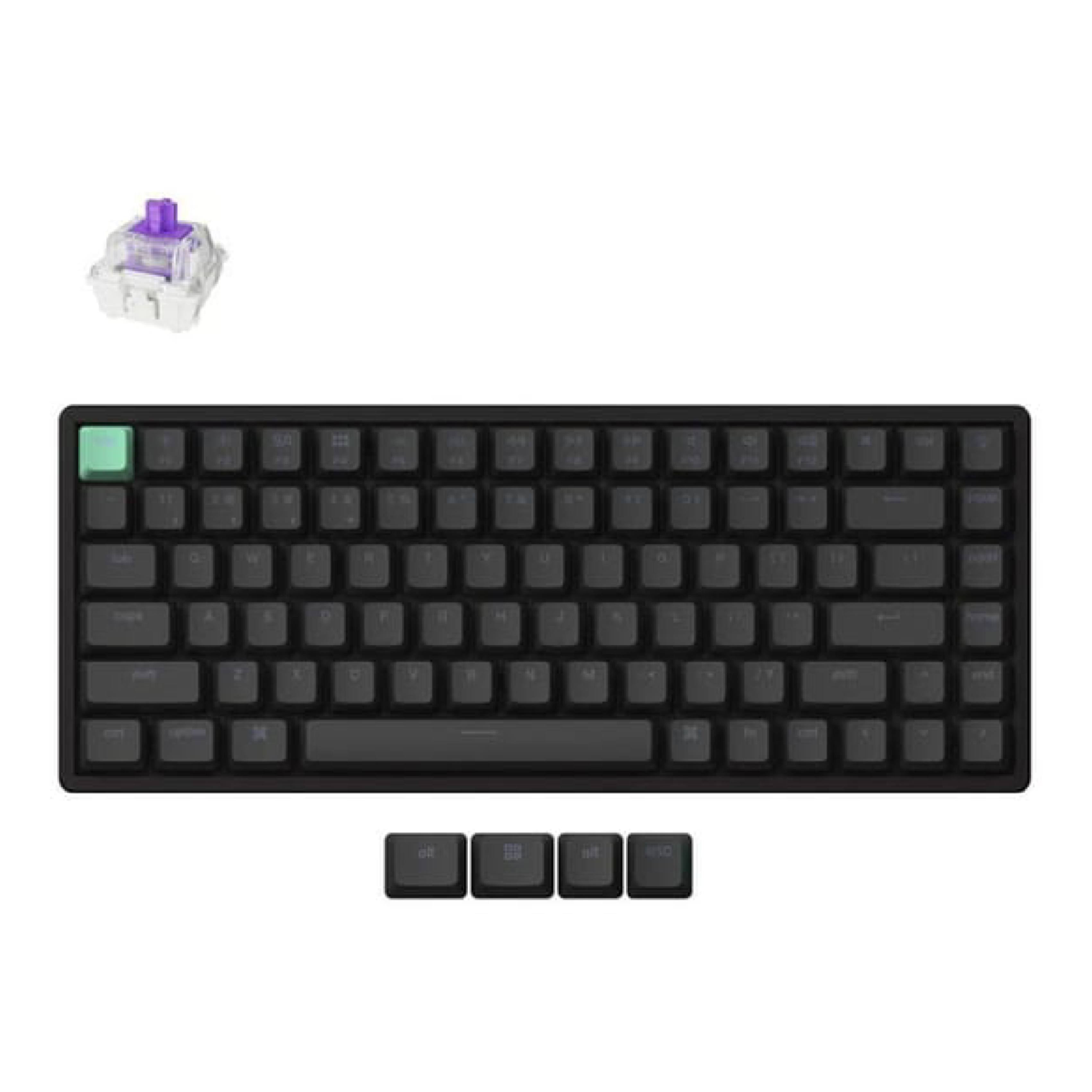 KEYCHRON K2 -J1 Gaming Μηχανικό Ενσύρματο/Ασύρματο Bluetooth Πληκτρολόγιο με Μαγνητικούς Διακόπτες και RGB Φωτισμό, Μαύρο | Keychron| Image 1