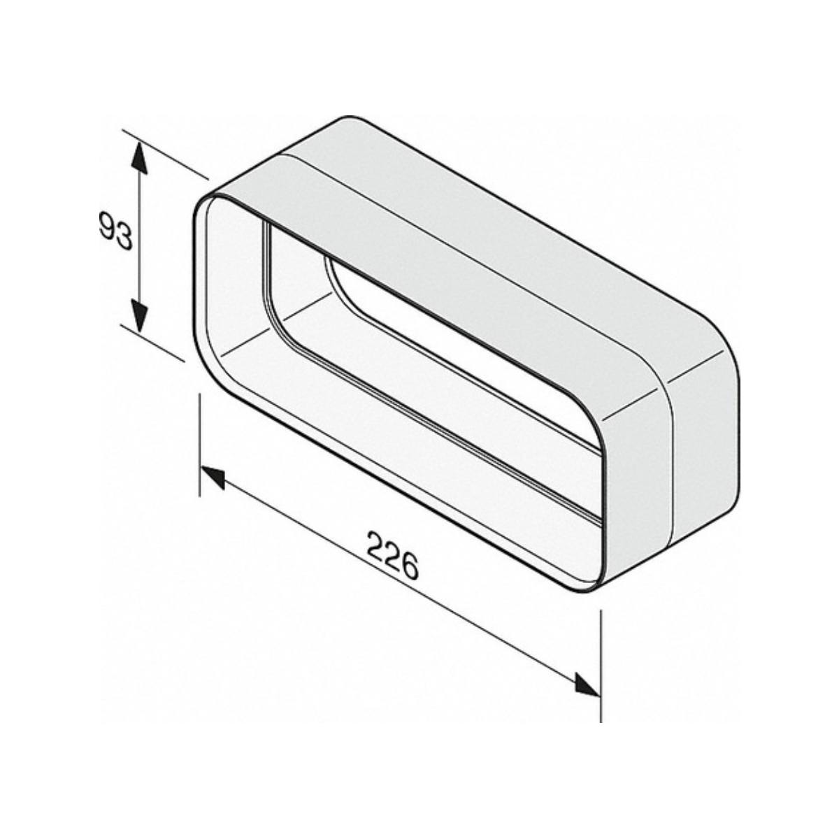 MIELE DFK-V Σύνδεσμος για Επίπεδα Εξαρτήματα Αεραγωγού  | Miele| Image 2