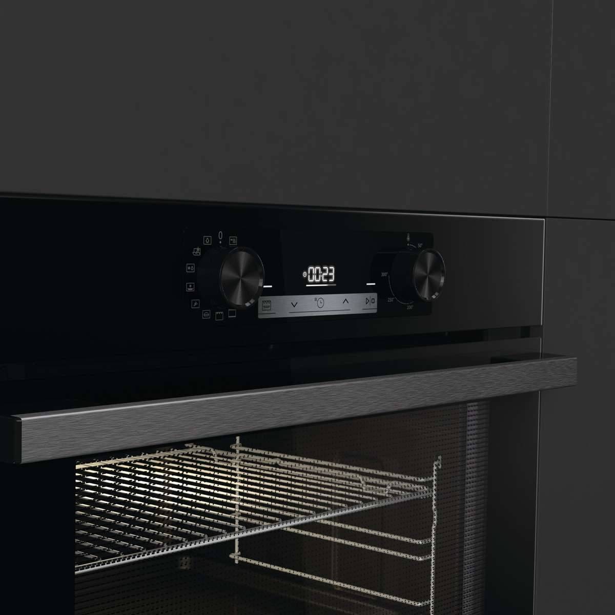 HISENSE BI64211PB Εντοιχιζόμενος Φούρνος με Πυρόλυση & AirFry, Μαύρο | Hisense| Image 6